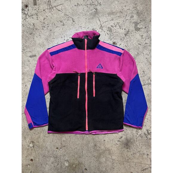 Nike Other - Vintage Nike ACG Makalu Nepal All Condition Gear Fleece Colorful Zip Up Jacket M